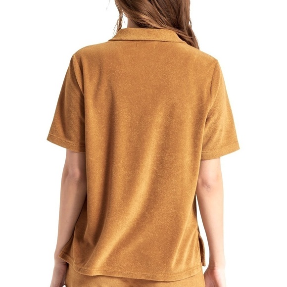 BRIXTON BUNKER BELLA BOYFRIEND Top Size Medium - Picture 2 of 7